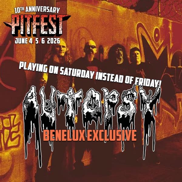Autopsy plays on Saturday instead of Friday