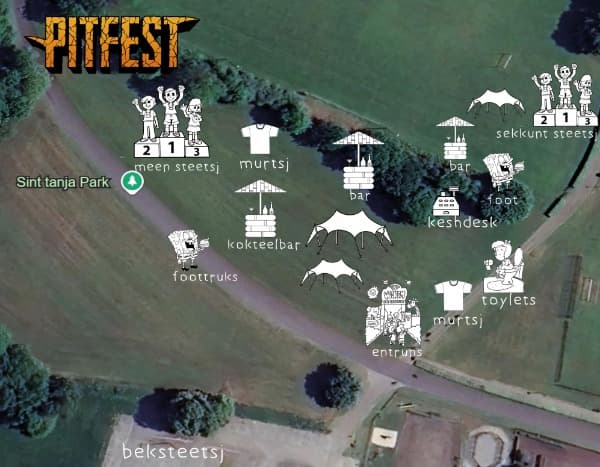 Pitfest 2025 festival map